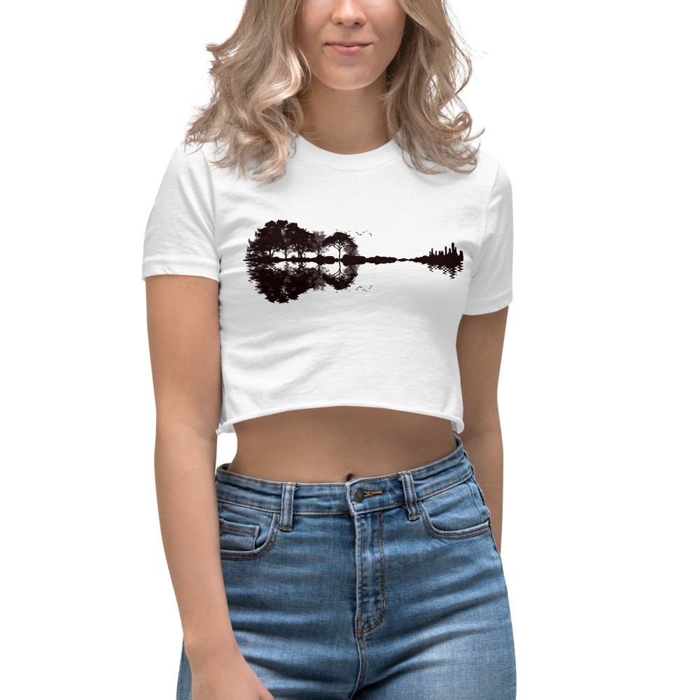 BTB "LIFE IS A MAZE" Guitar Scene Women's Crop Top