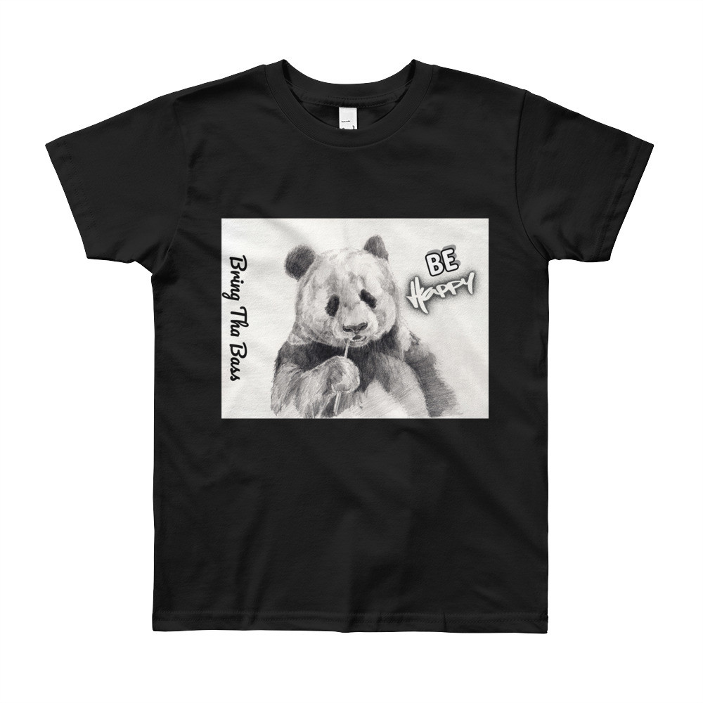 BTB "Panda" Be Happy Youth Short Sleeve T-Shirt