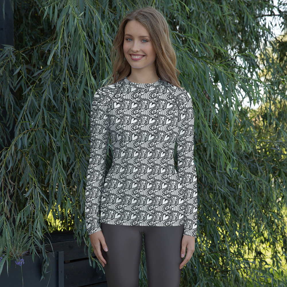 BTB "Many Hearts" Women's Rash Guard
