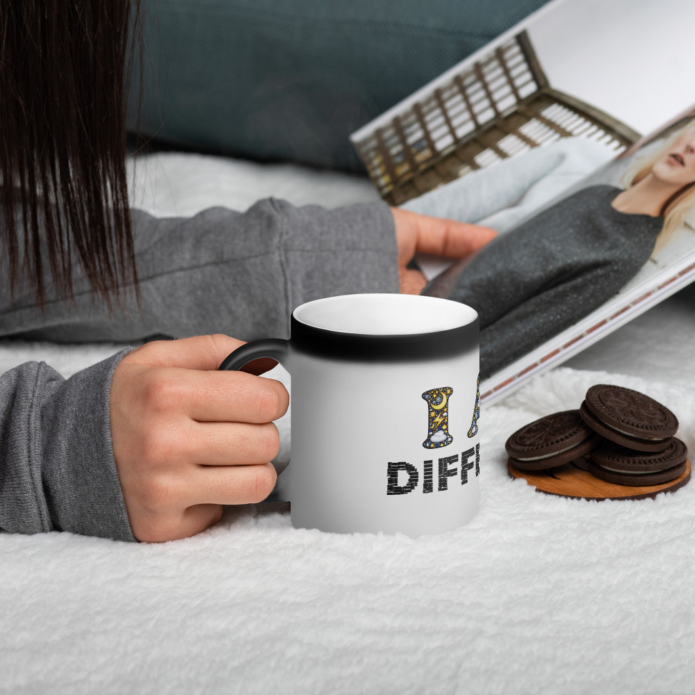 BTB "Different" Matte Black Magic Mug