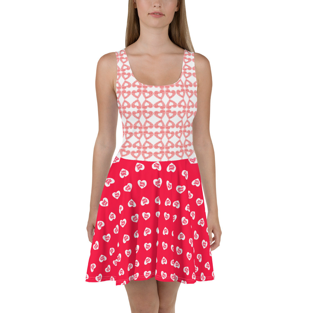 BTB "Love Me' Love Come Down Skater Dress