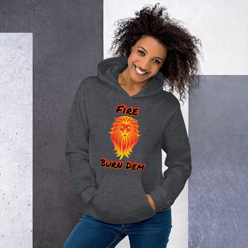 BTB "Undefeatable" Fire Burn Dem Unisex Hoodie