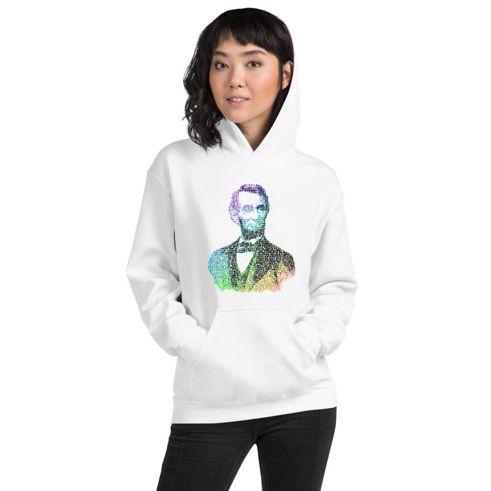 BTB "Abraham Lincoln" Words Unisex Hoodie