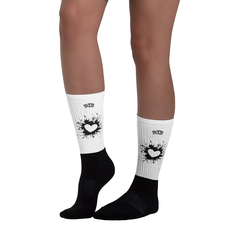 BTB Ink Heart Socks