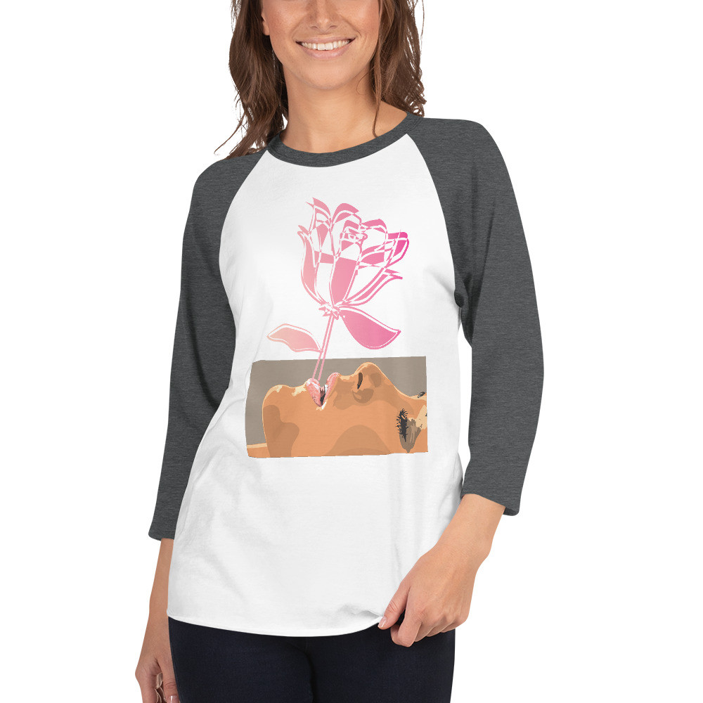 BTB "Revolution" Her Flower 3/4 sleeve raglan shirt