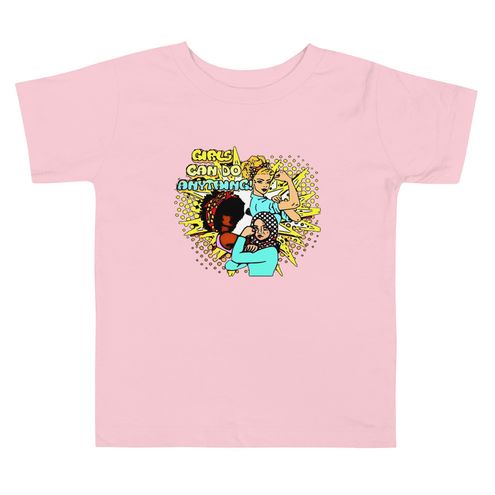 Girls Can Toddler Short Sleeve Tee