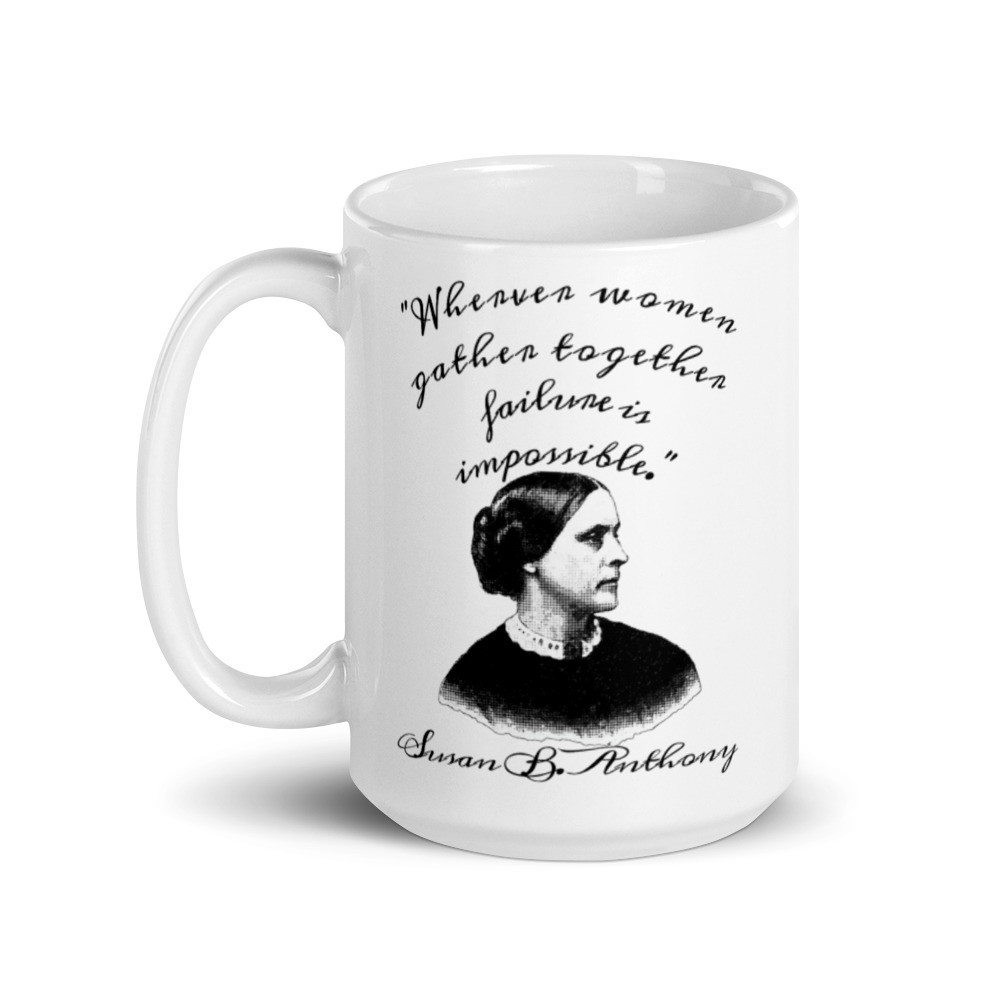 Failure Is Impossible White glossy mug