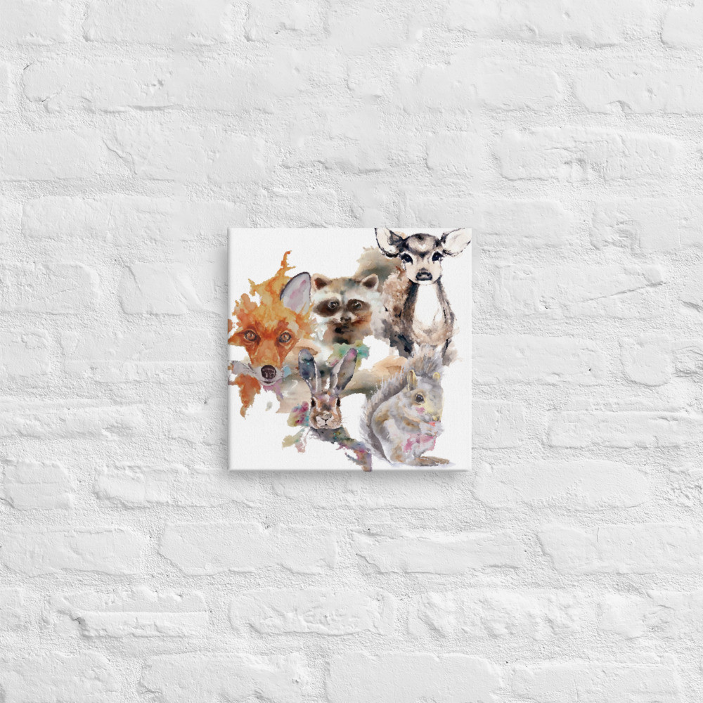 Woodland Animals Canvas