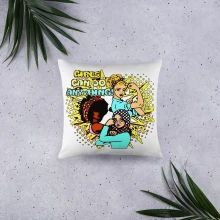 Girls Can Throw Pillow