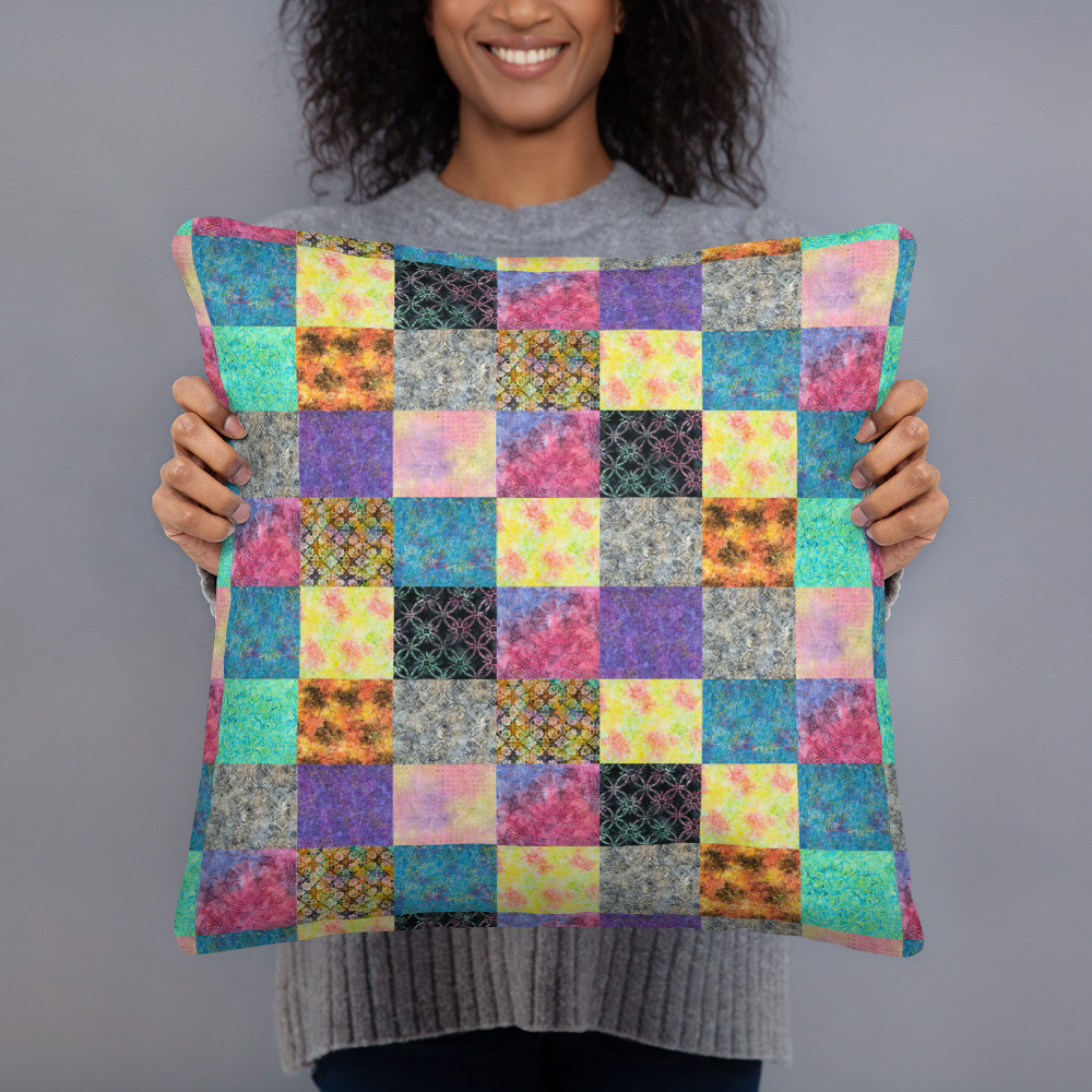 Vintage Quilt Throw Pillow