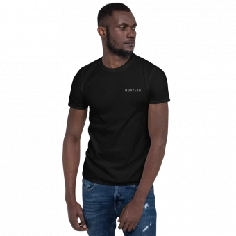 HUSTLER EMBROIDED Unisex Short-Sleeve T-Shirt