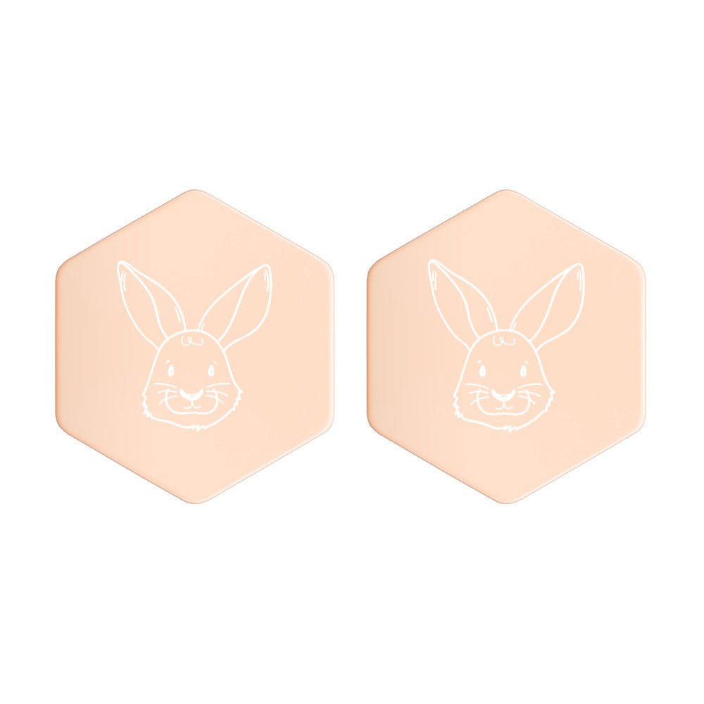 Pendientes hexagonales de plata esterlina