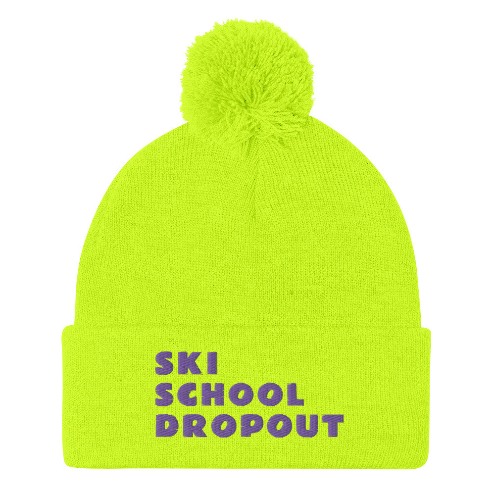 Ski School Dropout Pom-Pom Beanie