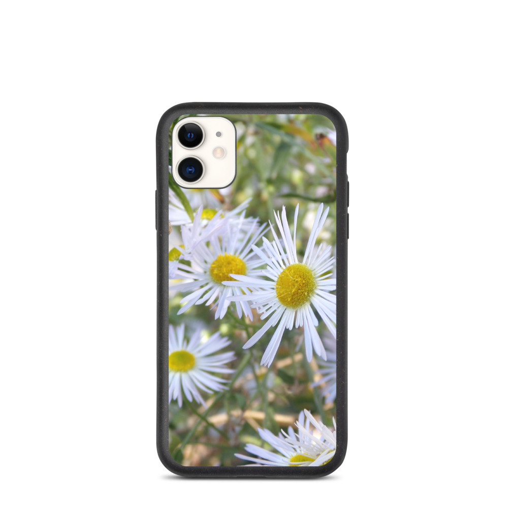 Biodegradable phone case with a Wildflower design