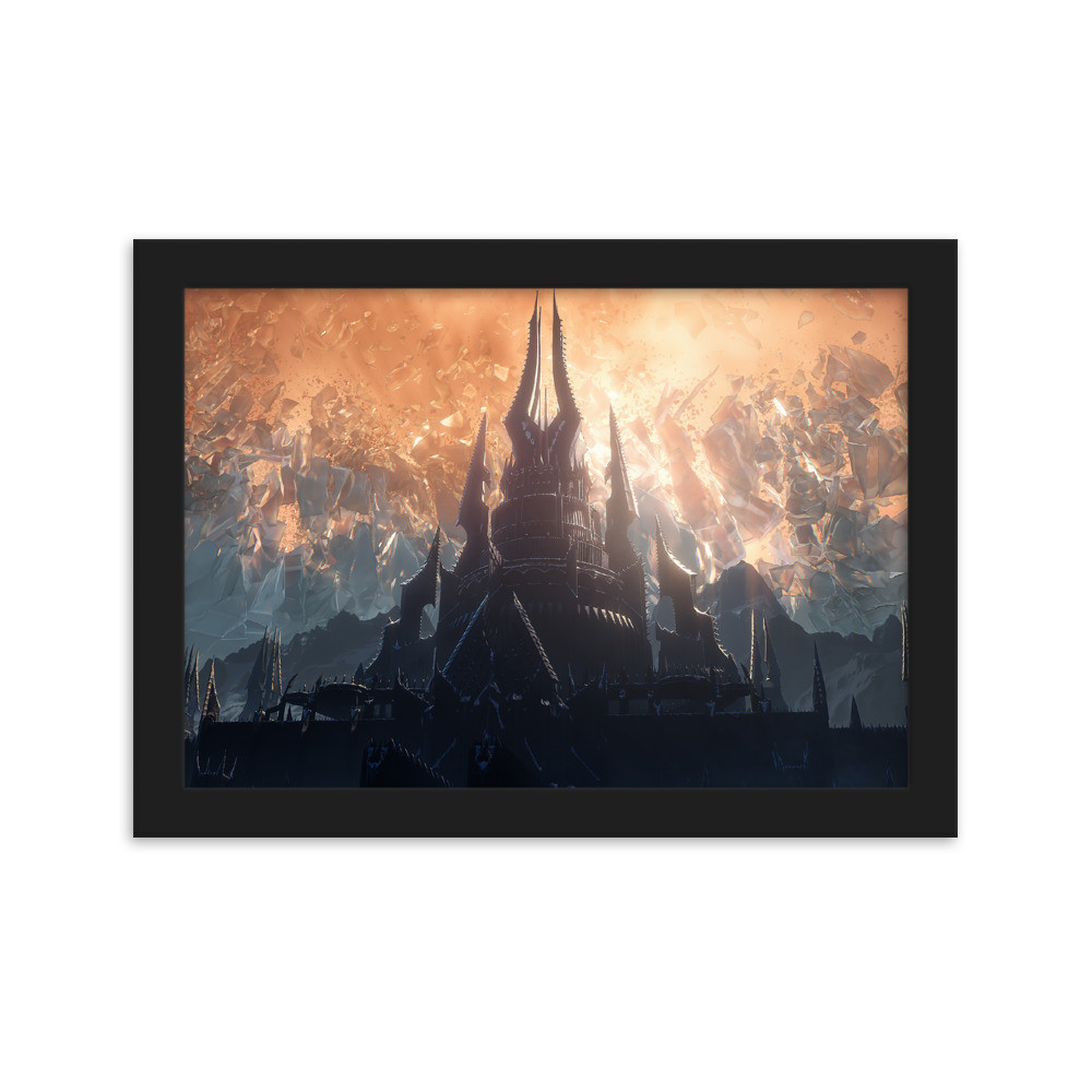 Framed matte paper poster
