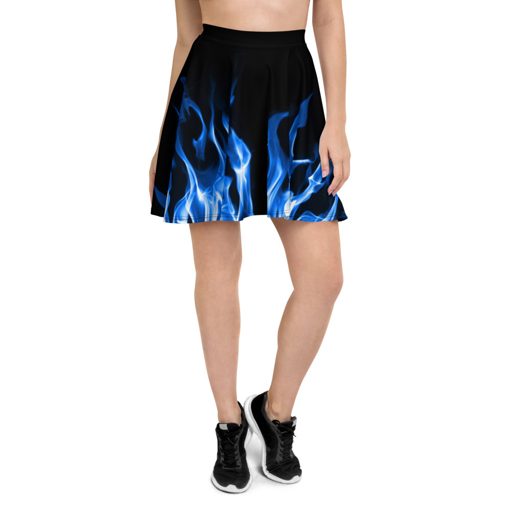 Skater Skirt Blue Fire