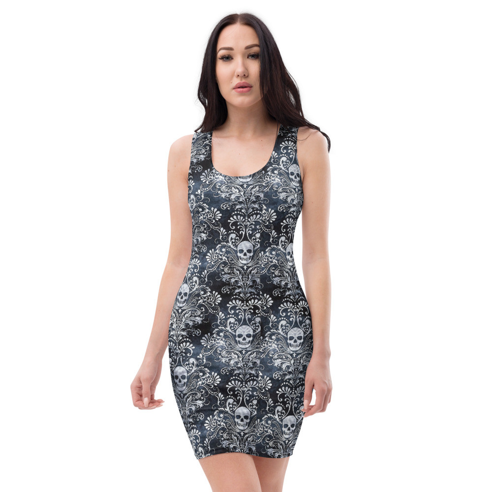 Sublimation Cut & Sew Dress Skull Print