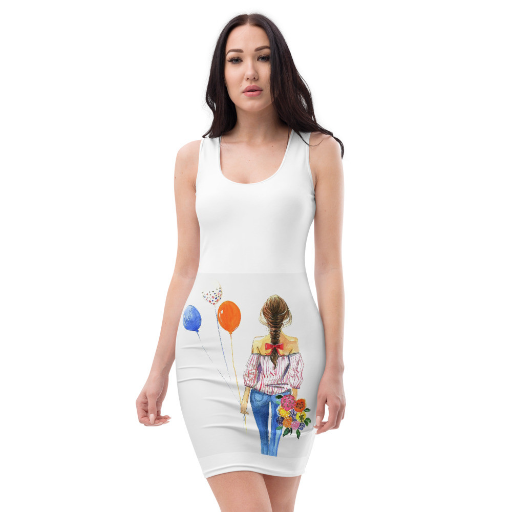 Sublimation Cut & Sew Dress Balloon Girl