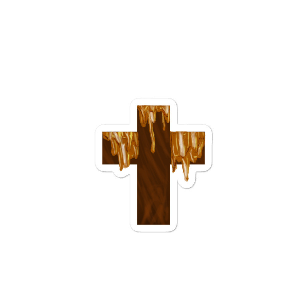 Dripping Cross stickers