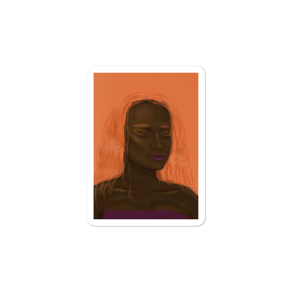 Orange Girl stickers