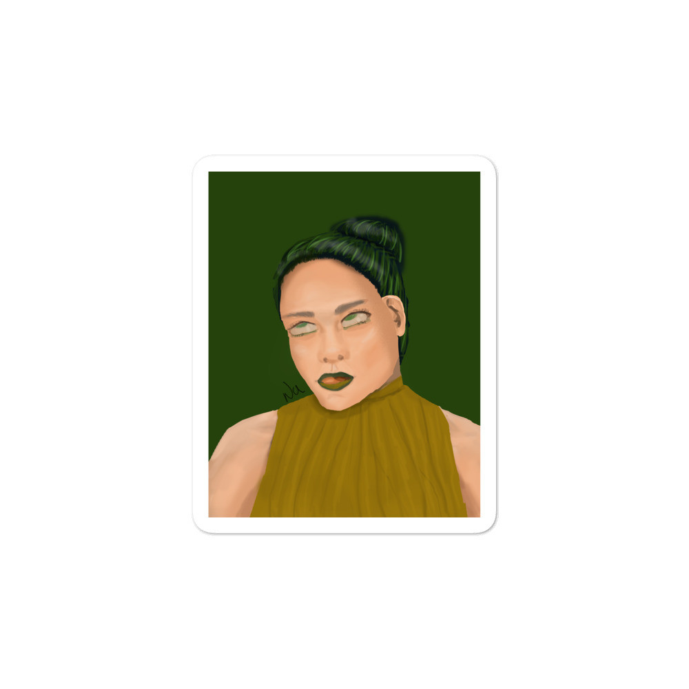 Green Girl stickers