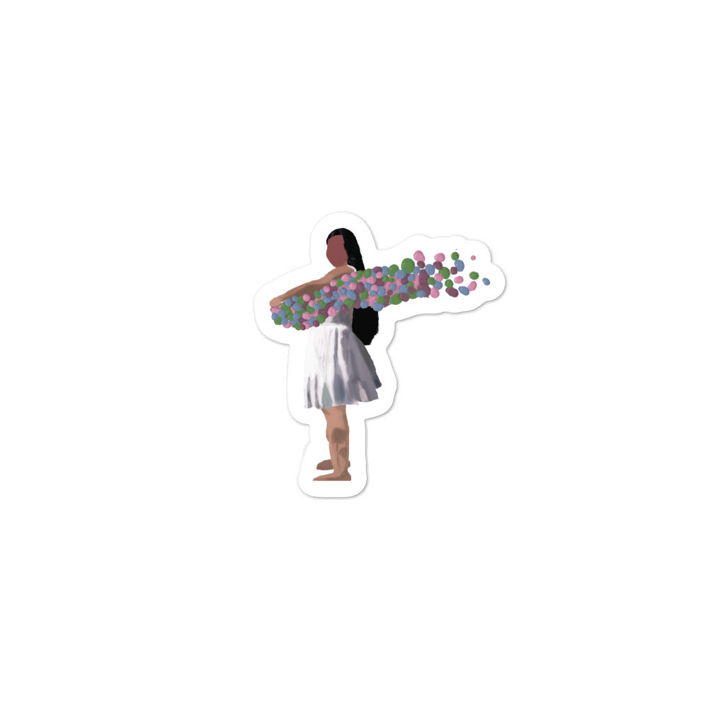 Girl with Bubbles Stickers