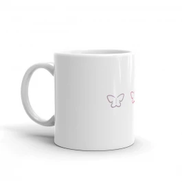 MLXVE Pink & Purple Butterfly Mug