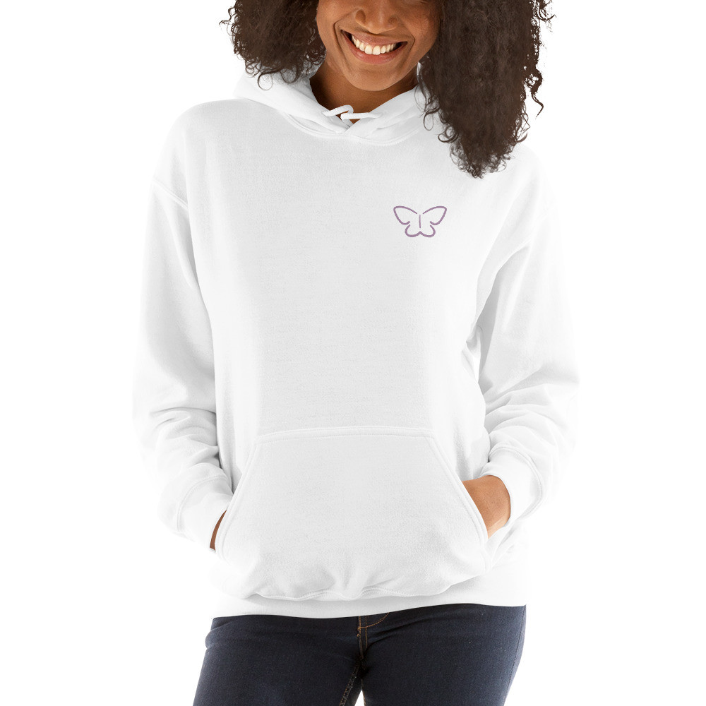 MLXVE Purple Butterfly Unisex Hoodie