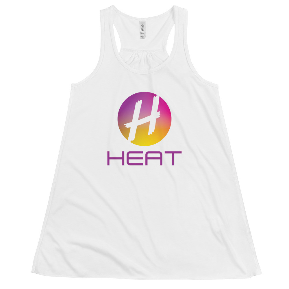 BringHeat Logo - Women's Flowy Racerback Tank