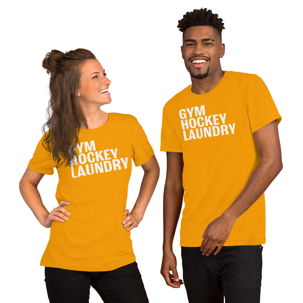 Short-Sleeve Unisex T-Shirt: Gym, Hockey, Laundry