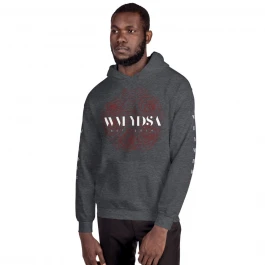 WM YDSA Rose White Text Unisex Hoodie