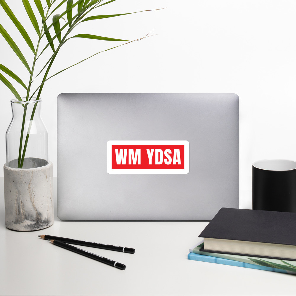 WM YDSA Anton Red Block Sticker