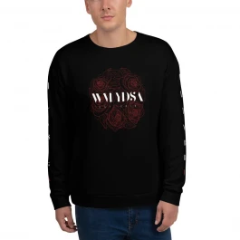WM YDSA Rose White Text Unisex Sweatshirt