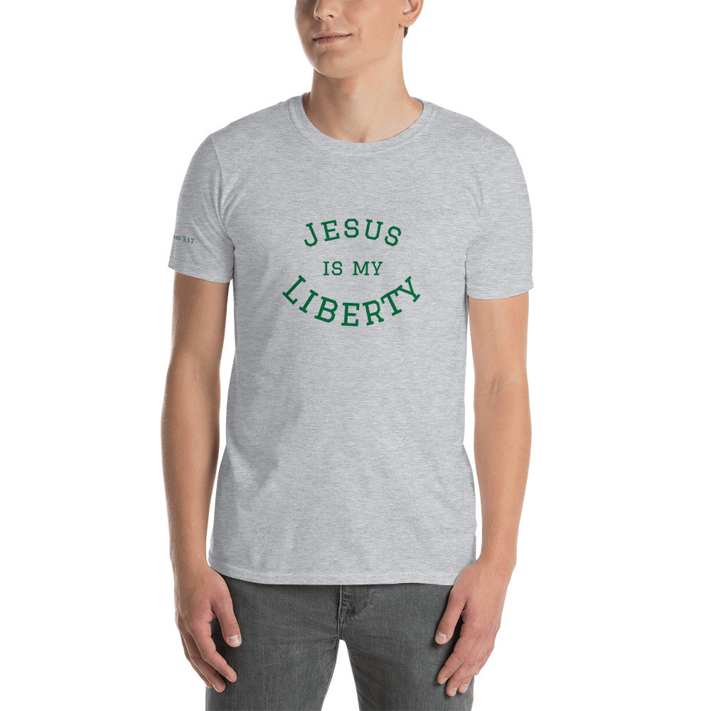 Jesus Is My Liberty Sport Grey Short-Sleeve Unisex T-Shirt