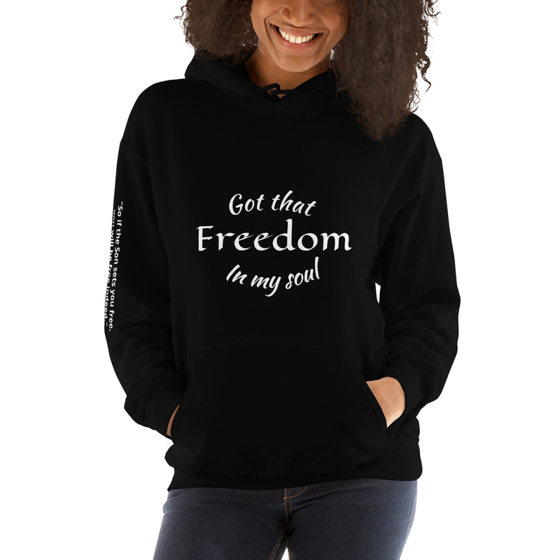 Freedom Black Unisex Hoodie