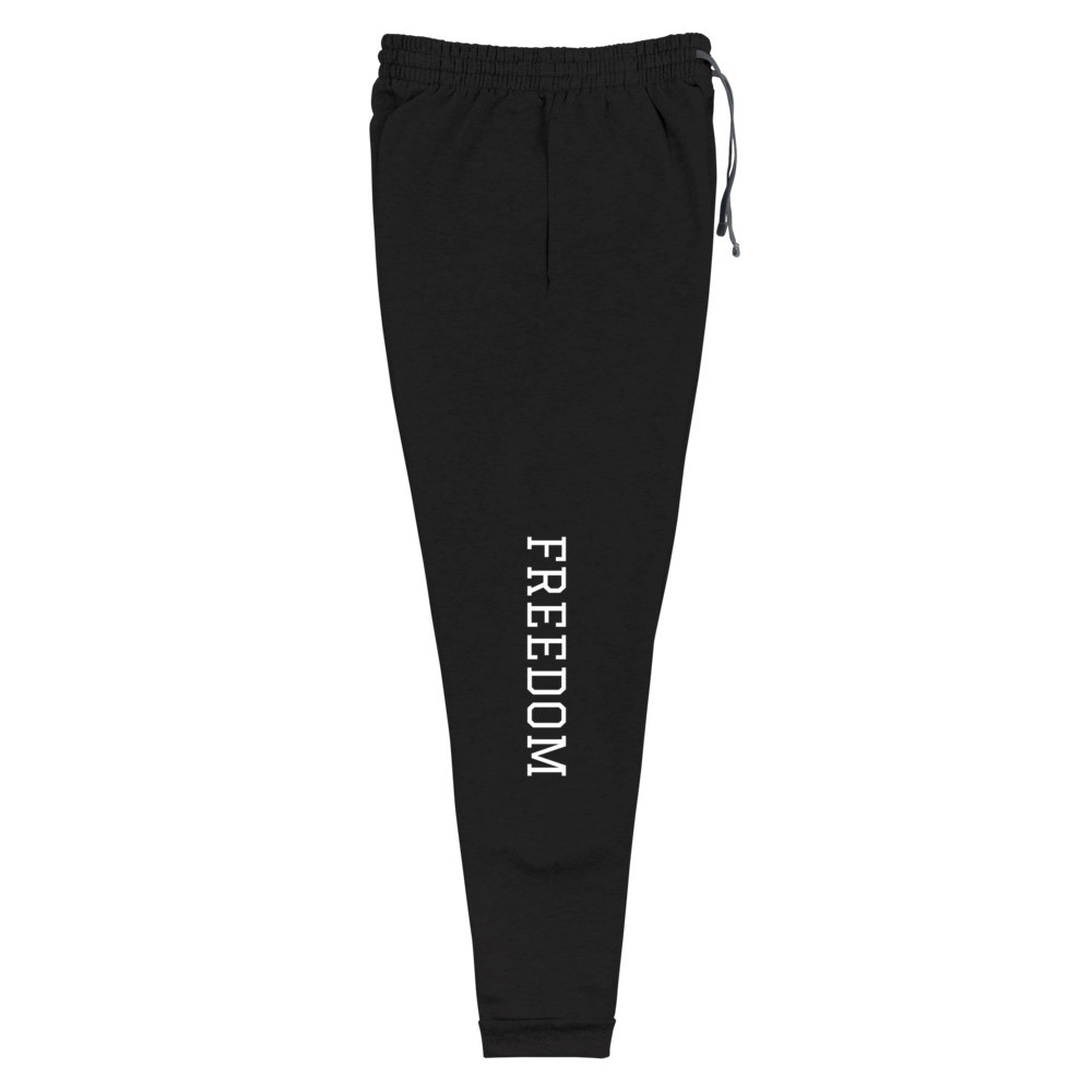 Freedom Black Unisex Joggers