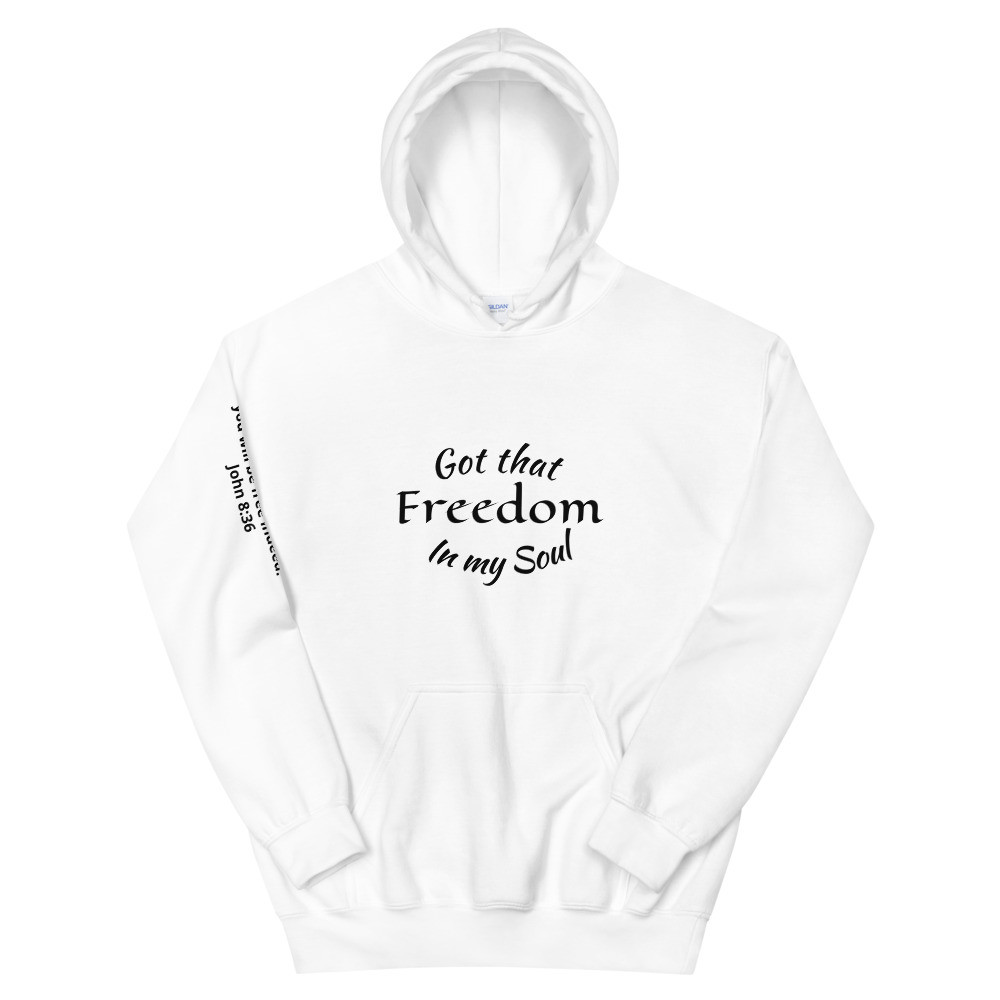 Freedom White Unisex Hoodie