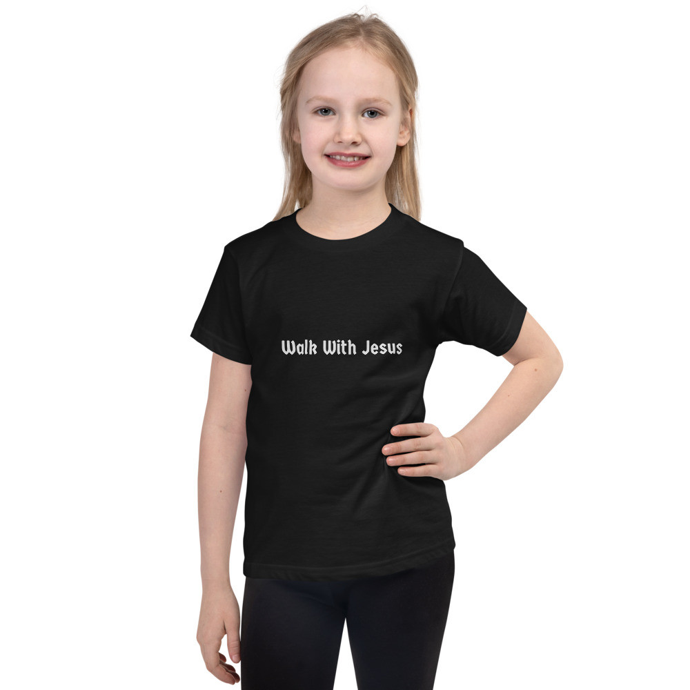 Walk With Jesus Unisex Short sleeve kids t-shirt