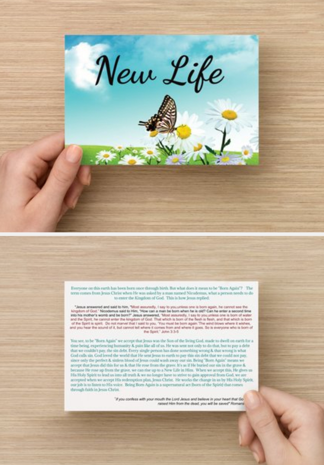 NEW LIFE Evangelism Postcards