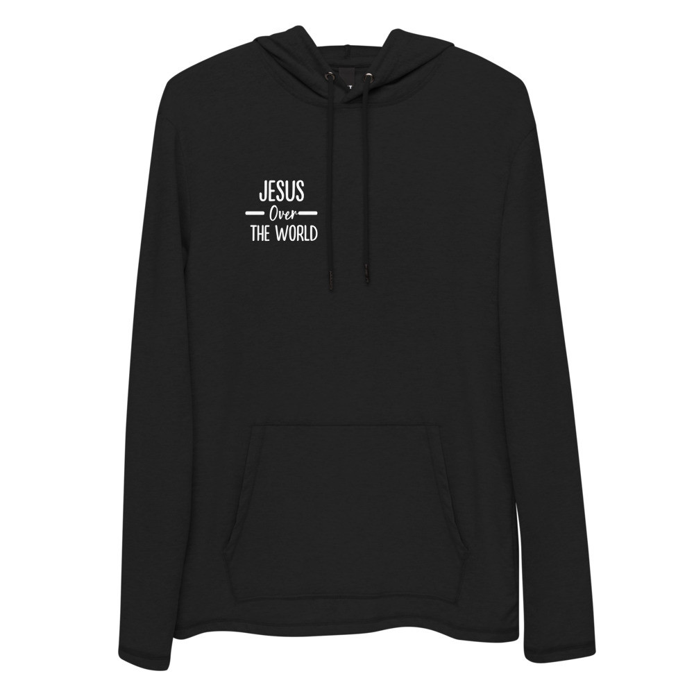 Jesus Over The World Lightweight Hoodie