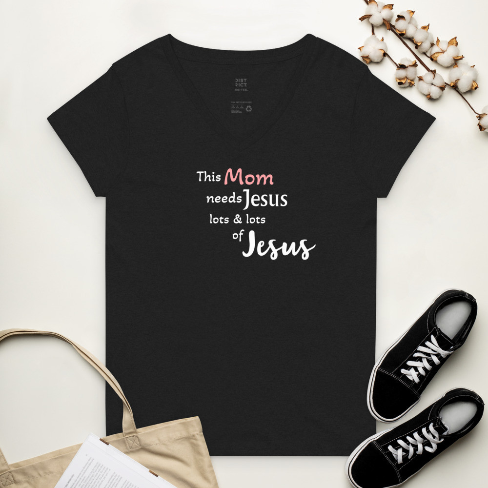 Mom V-neck Tee