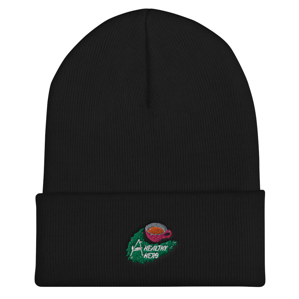 A Healthy Herb Cuffed 2 Beanie (Transparent)