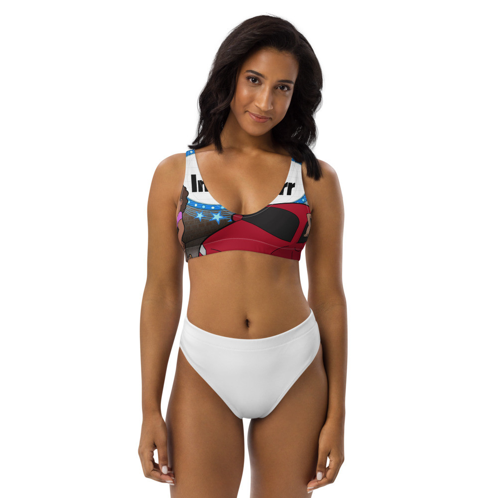 Recycled high-waisted bikini
