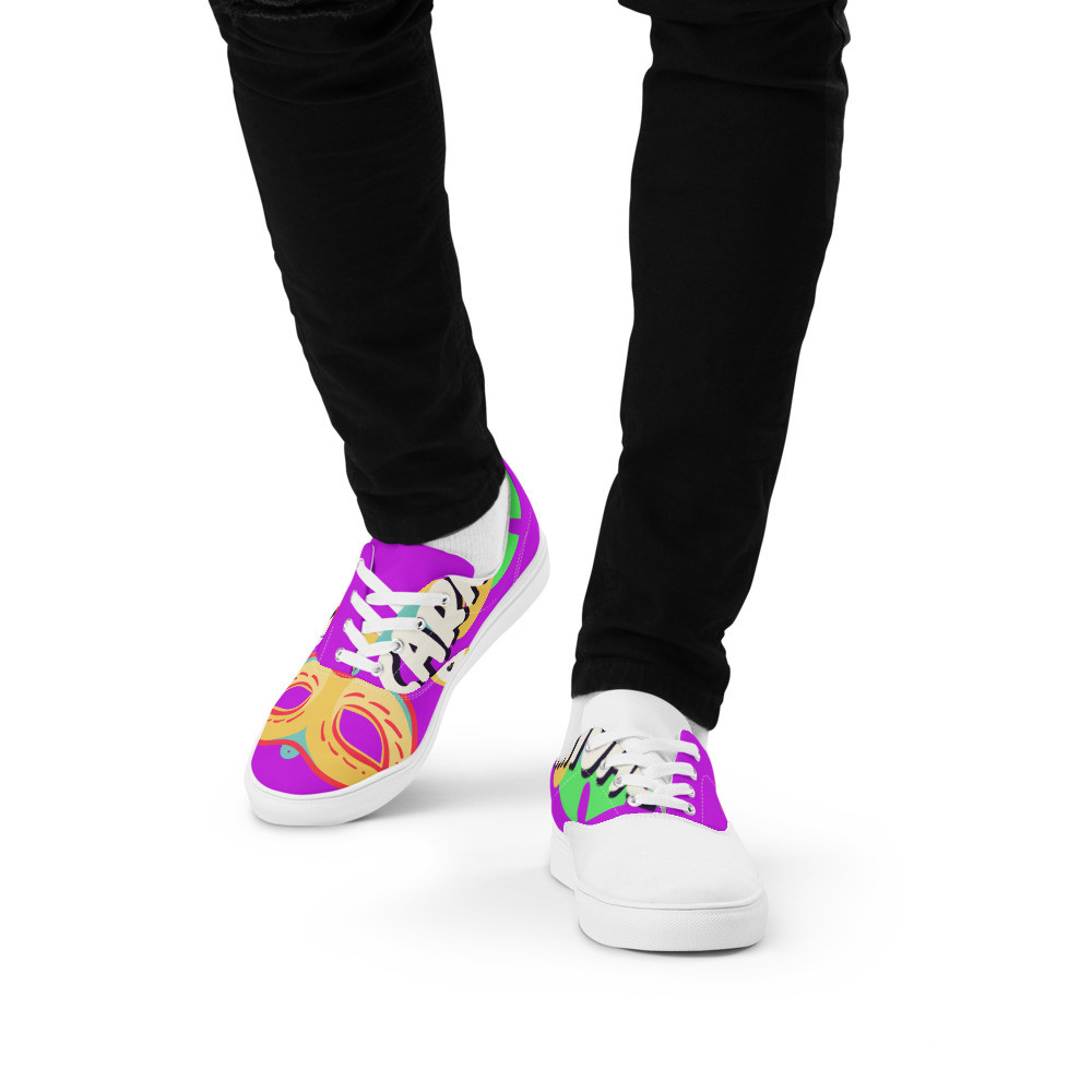 Men’s lace-up canvas shoes