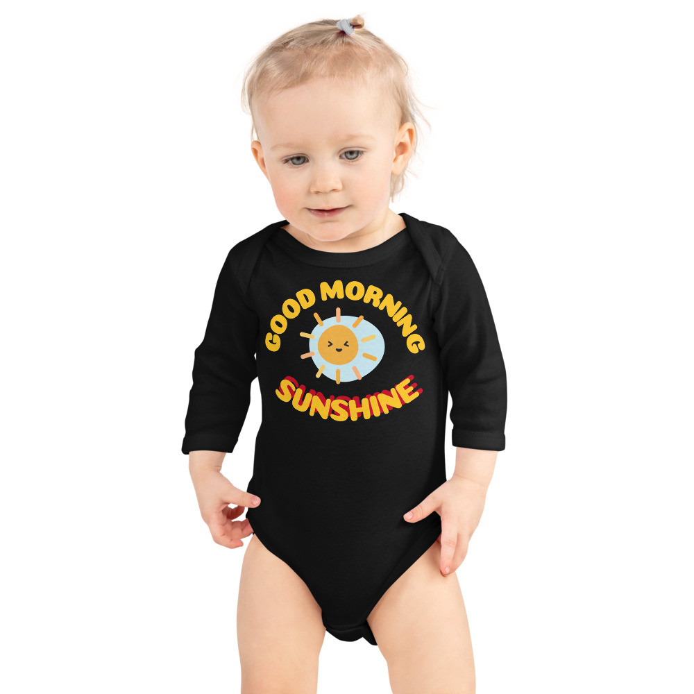 Infant Long Sleeve Bodysuit - Good Morning Sunshine print