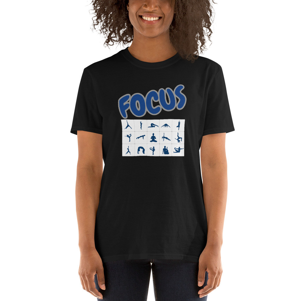 Short-Sleeve Unisex T-Shirt Yoga Focus print