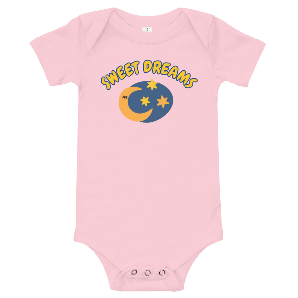 Baby short sleeve bodysuit - Sweet dreams print
