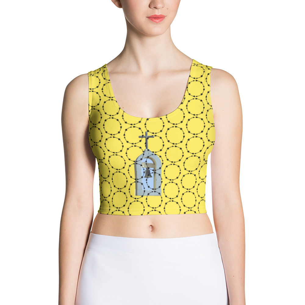 Crop Top Church bell print