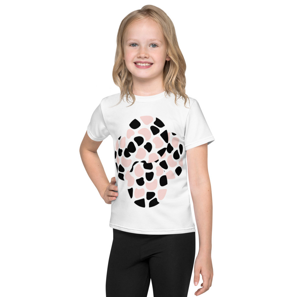 Kids T-Shirt - Pink & Black Fantasy print