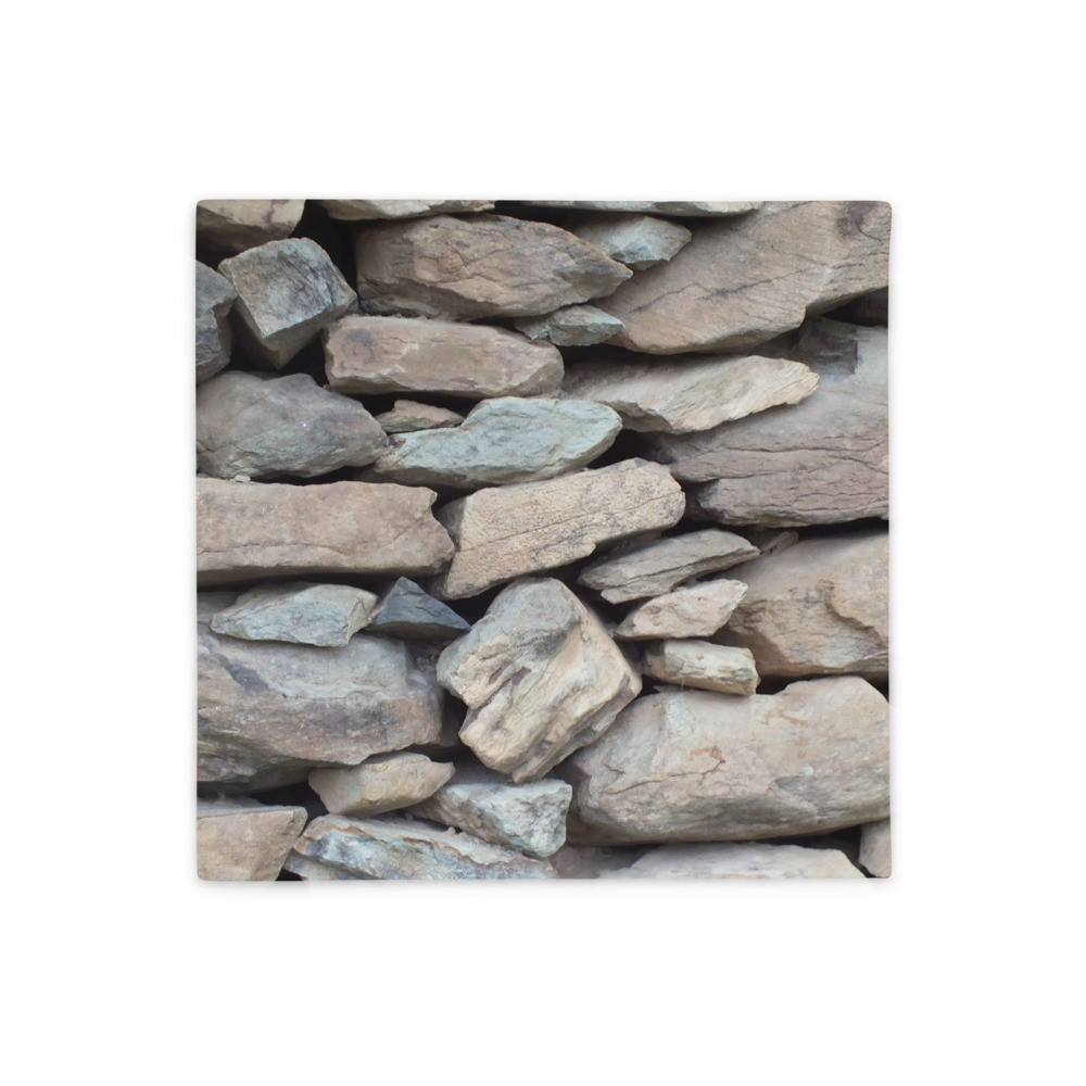 Pillow Case stone motif